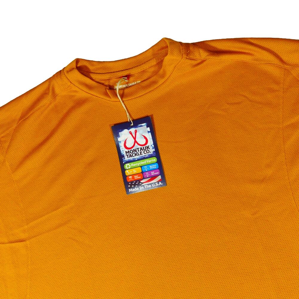Montauk Tackle MTCdryprotect 50SPF Moister Wicking Fishing Outdoor Shirt XXL USA